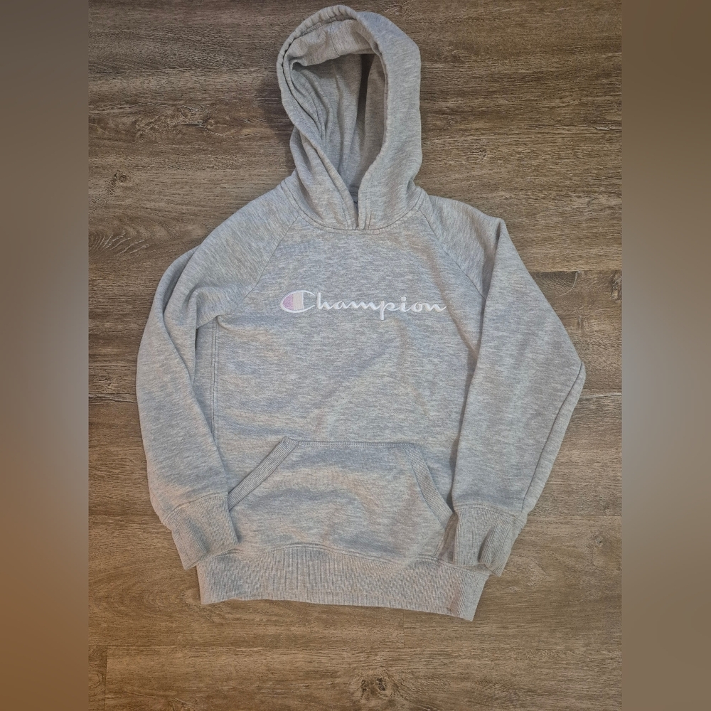 Champion Brand Little Girl size Medium size Grey Hoodie